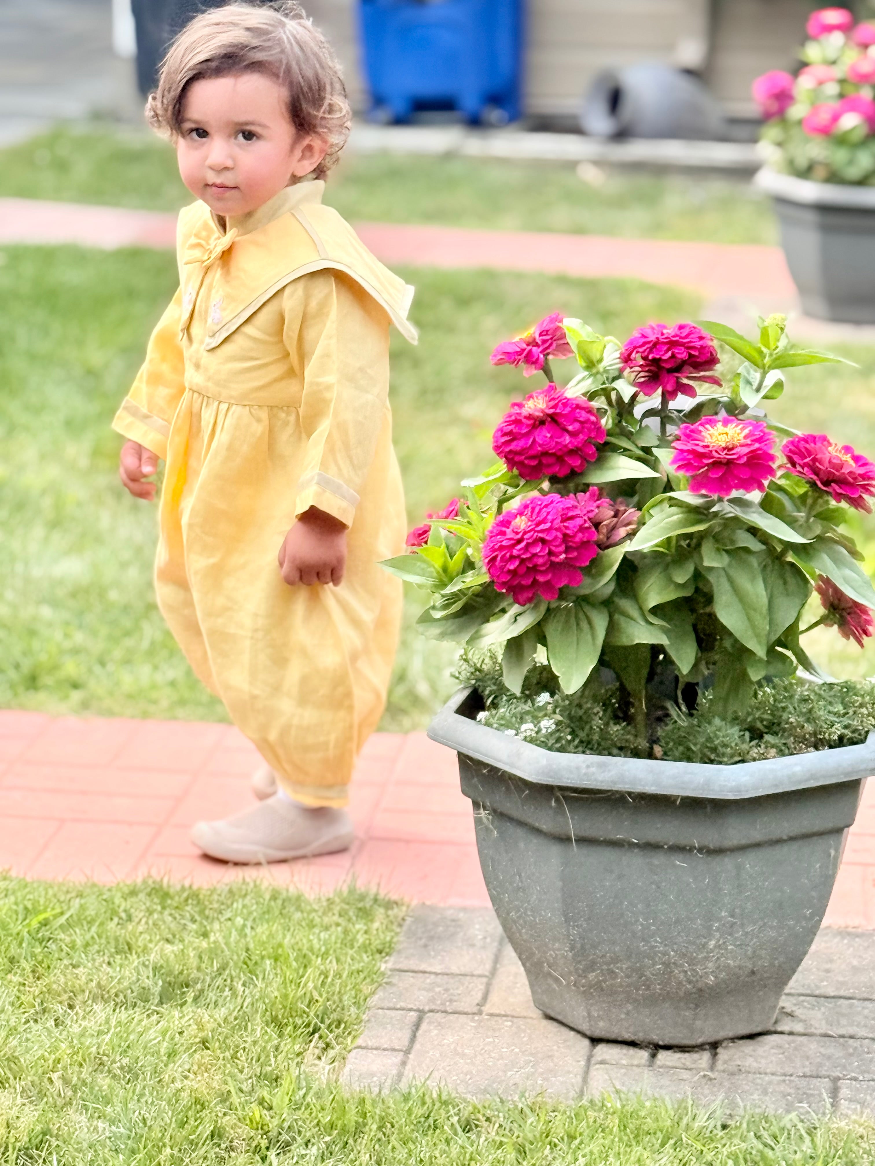 Penguin / Sailor Romper with Bow/ Bunny Embroidery